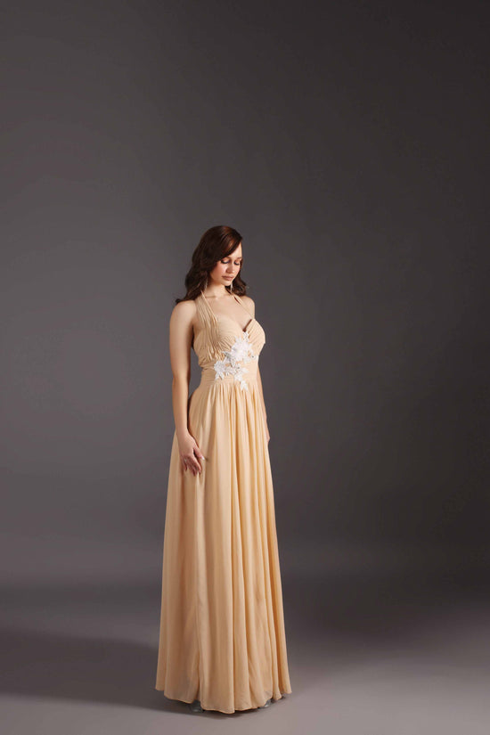 Beige Designer Gown