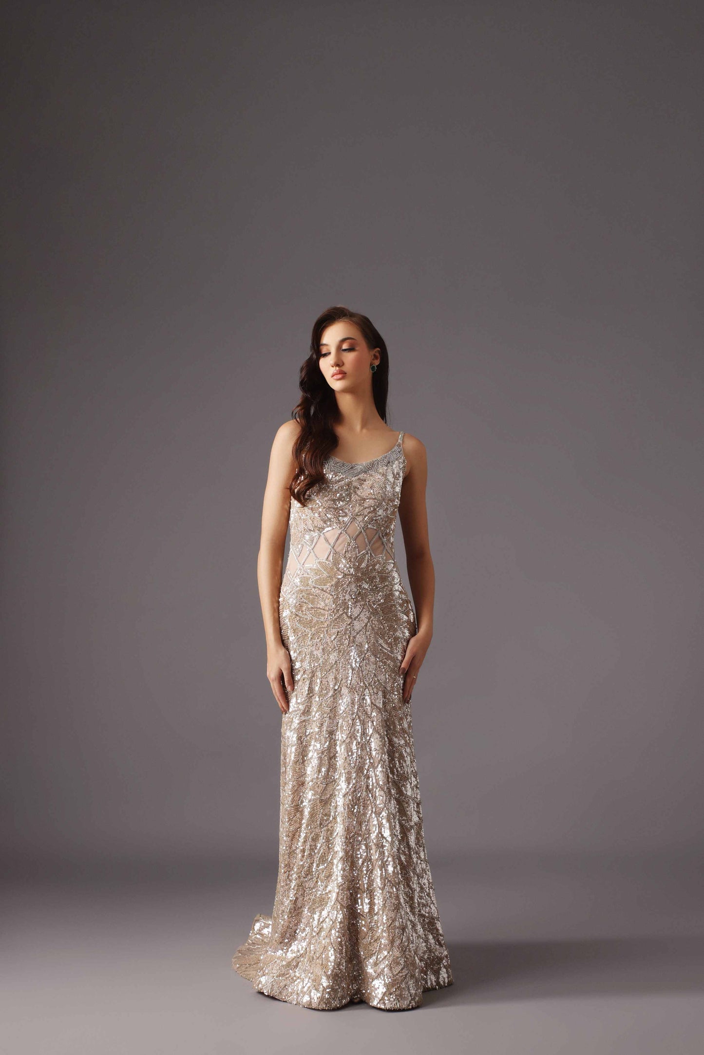 Silver Designer Gown