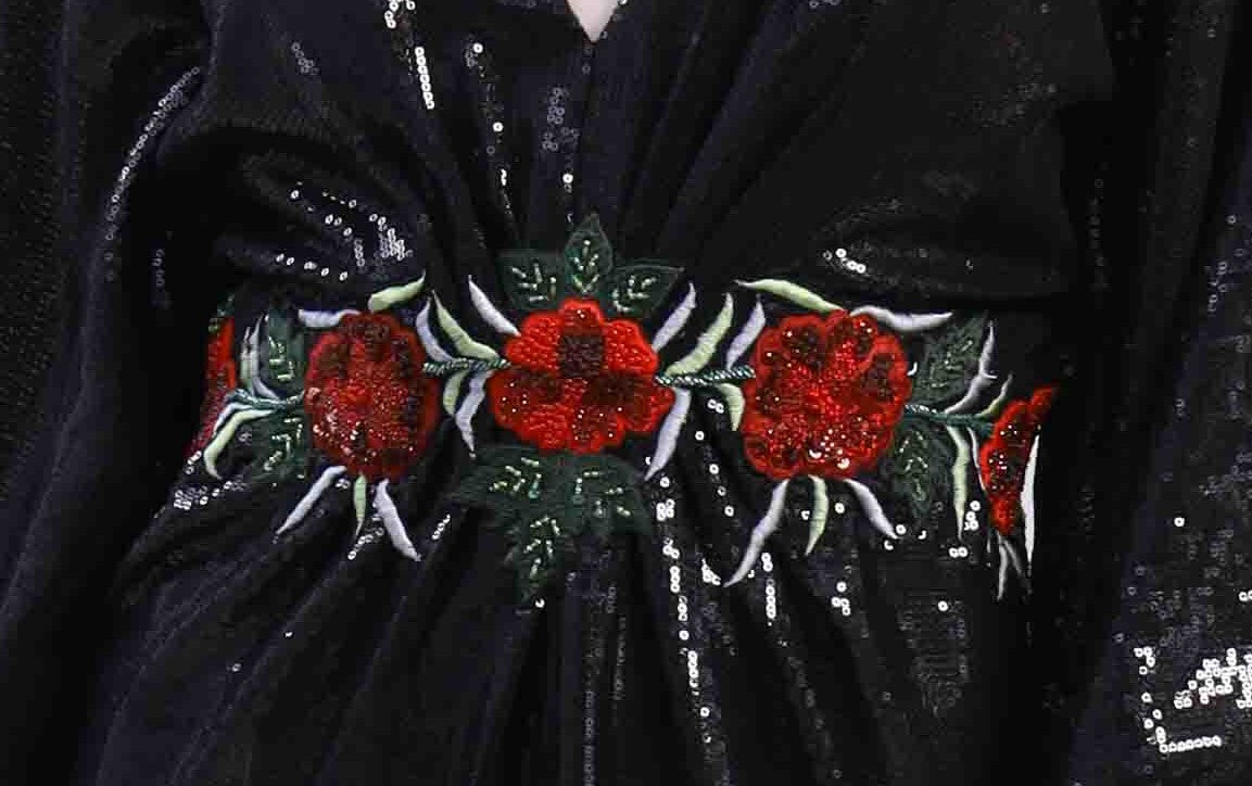 Black Sequin Maxi Kaftan Mynah Designs Black Sequin Maxi Kaftan Mynah Designs