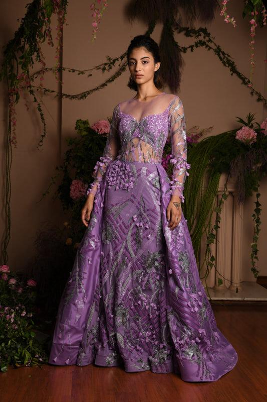 Lilac Bridal Gown