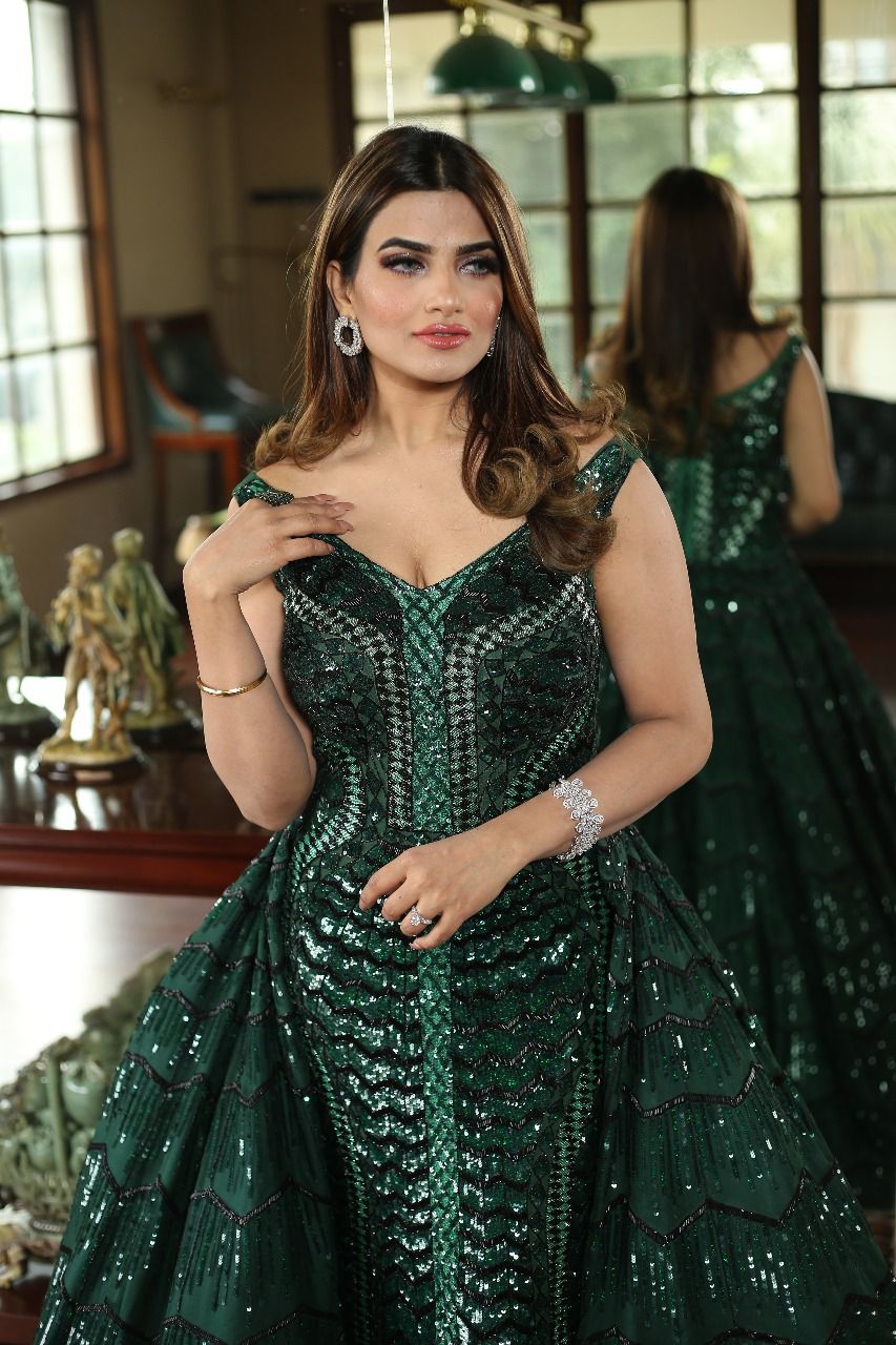 Emerald Green Ball Gown