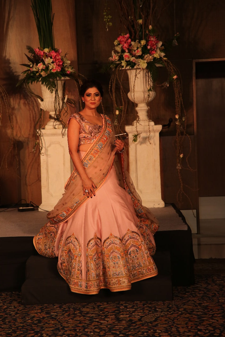 Peach Lehenga