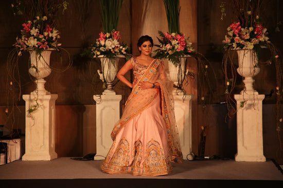 Peach Lehenga