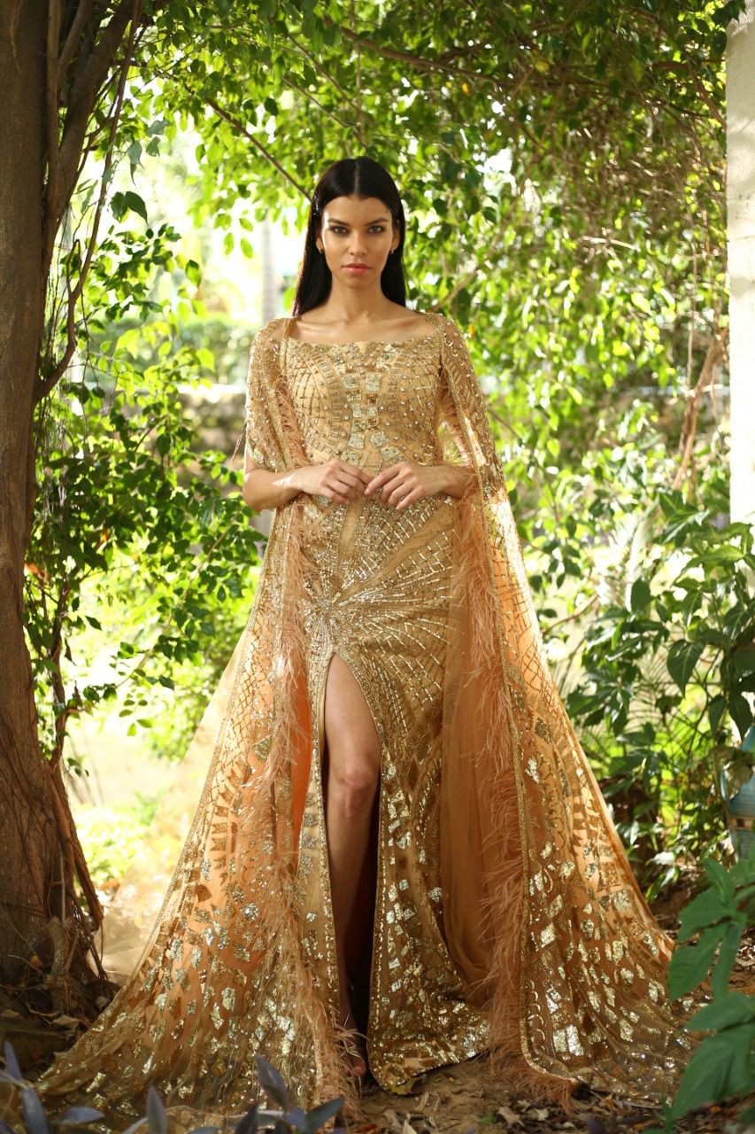 Gold Bridal Gown