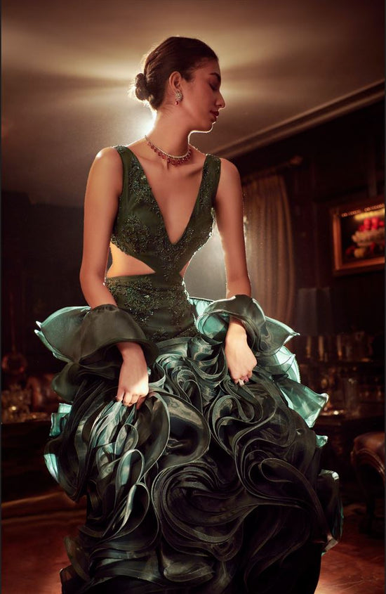 Emerald Green Gown