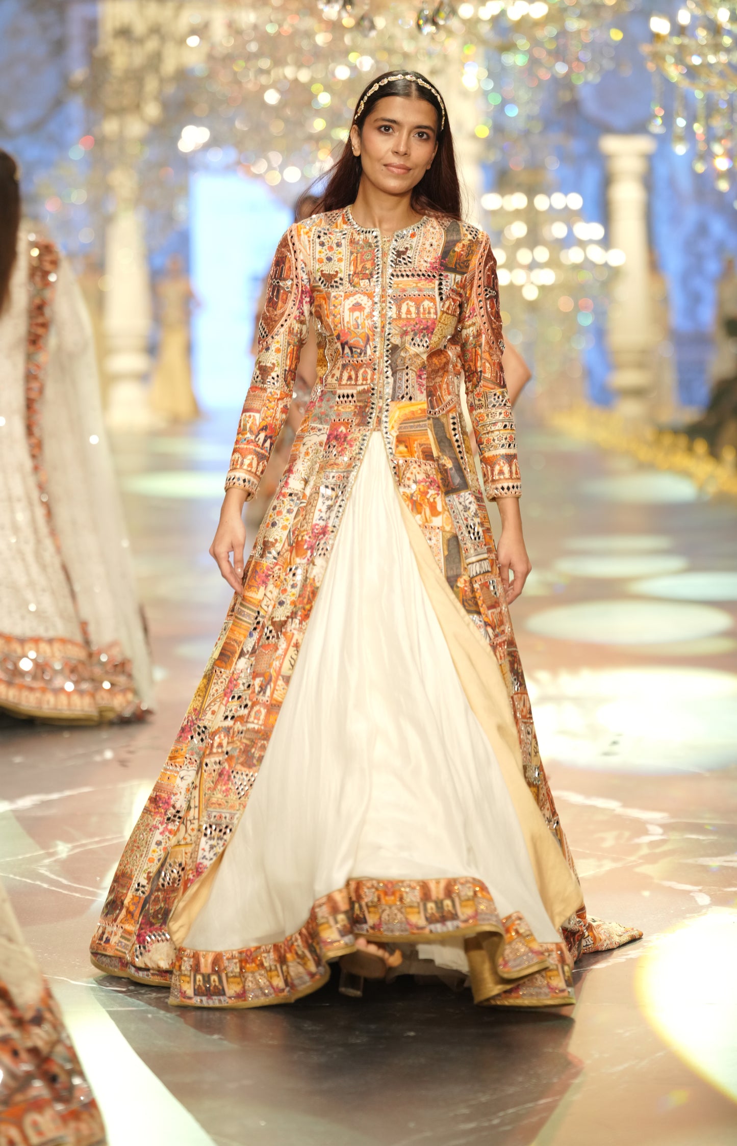 Multicolour Jacket Lehenga Set