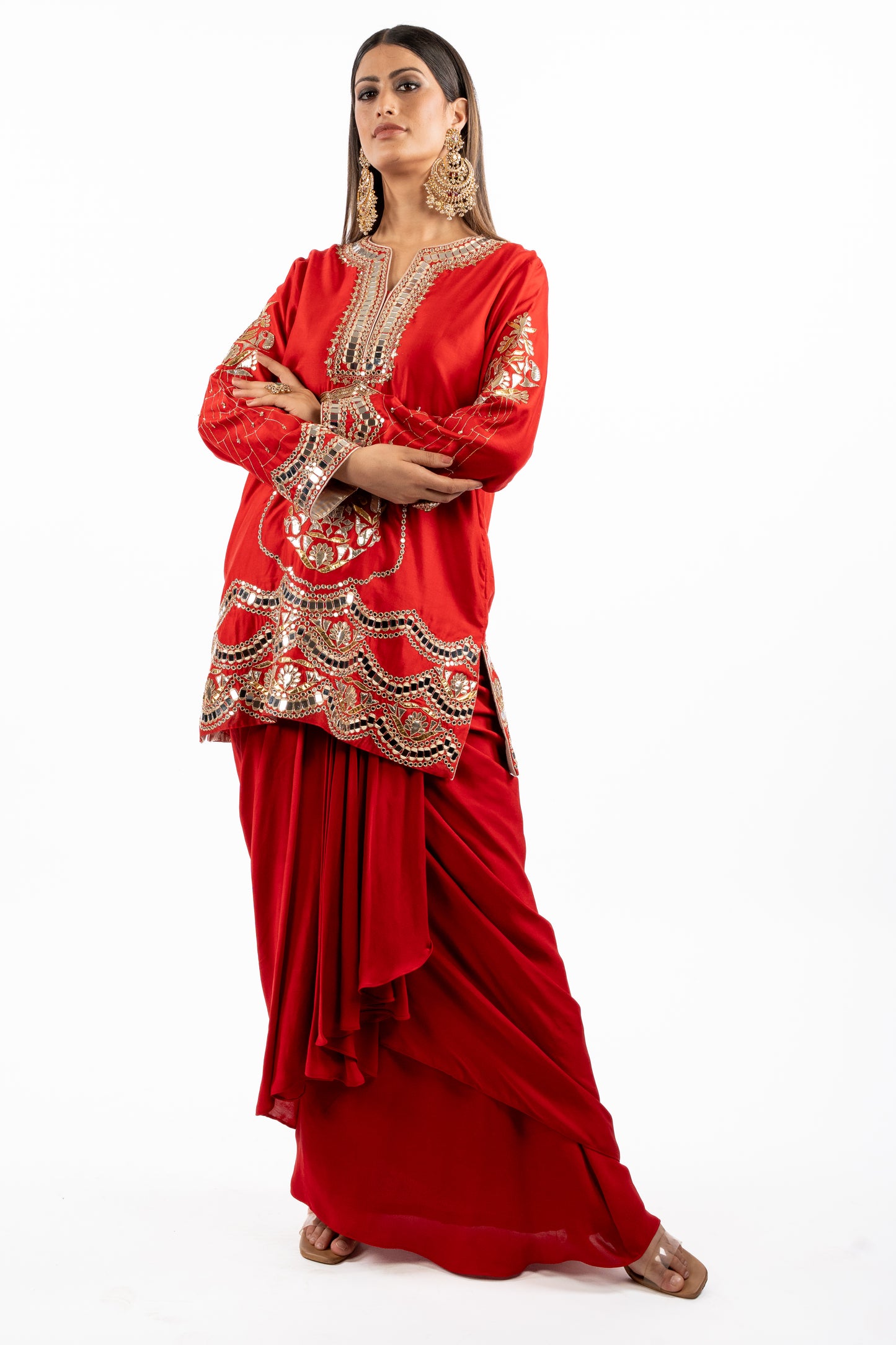 Royal Sindoori Heritage Sharara Set