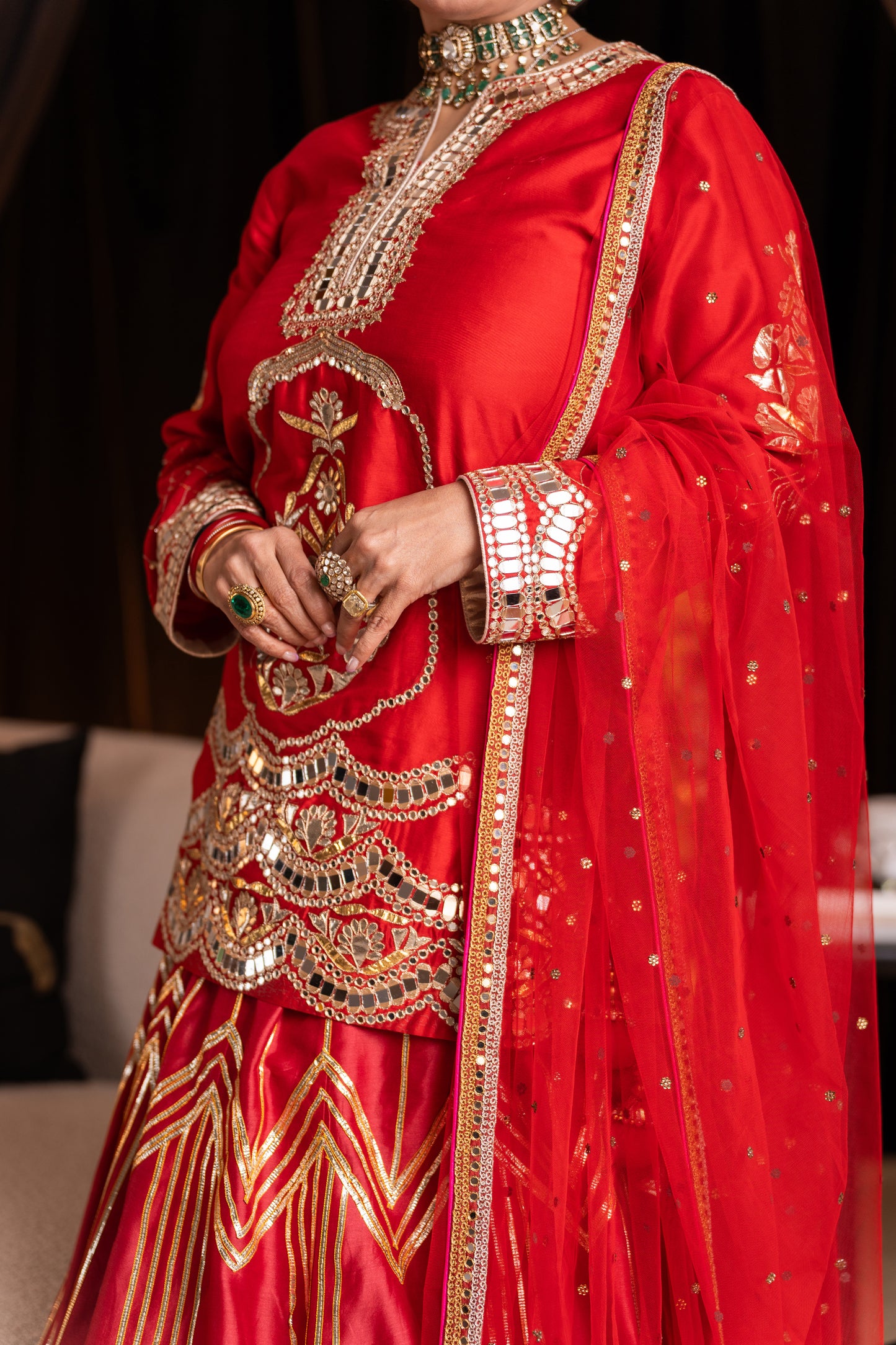 Royal Sindoori Heritage Sharara Set