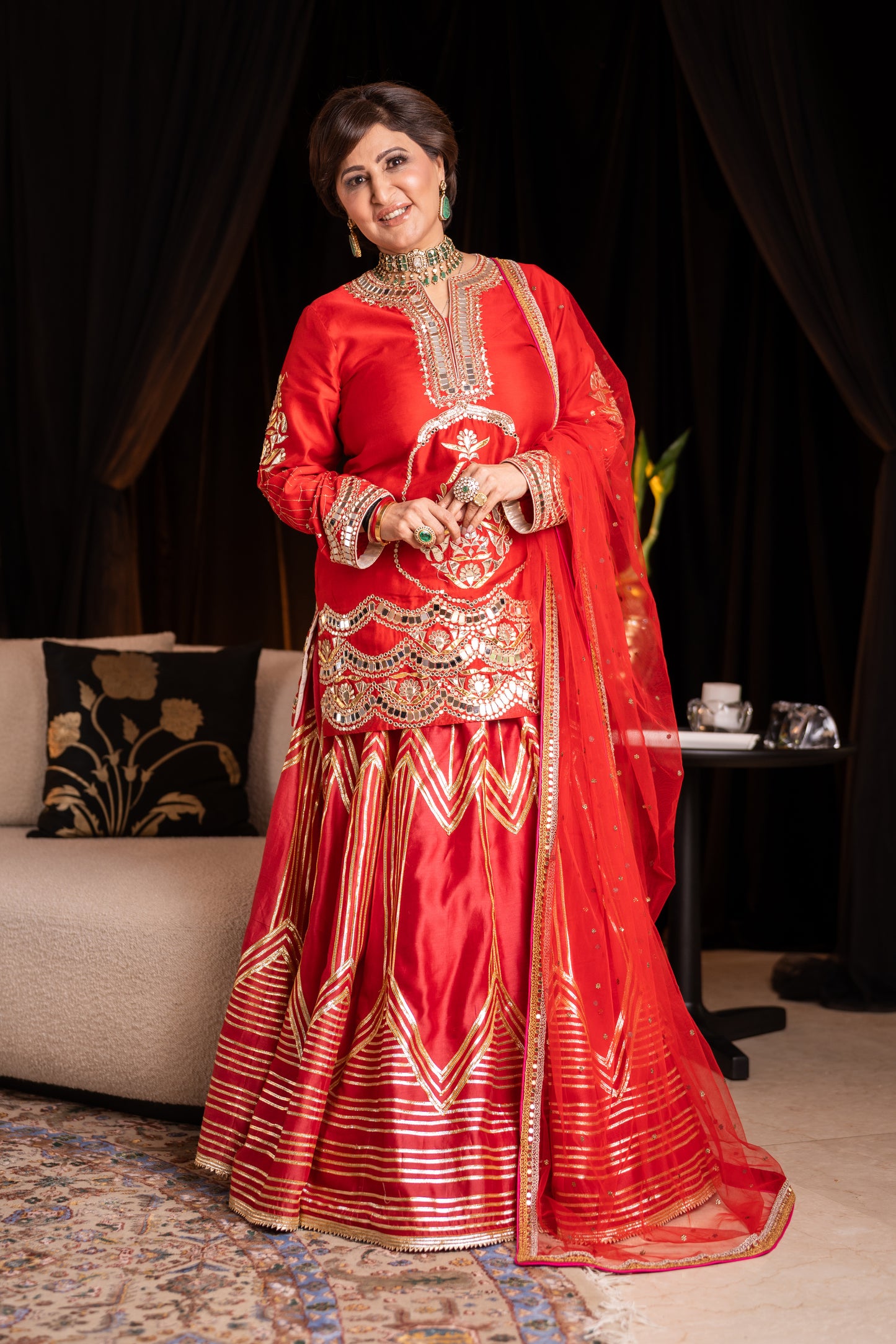 Royal Sindoori Heritage Sharara Set