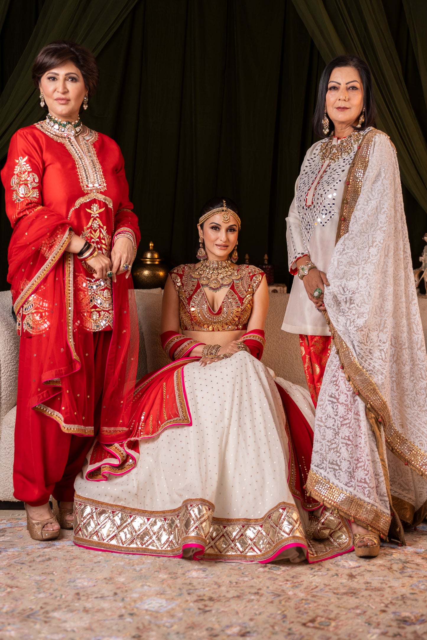 Bridal Ivory Lehenga Set