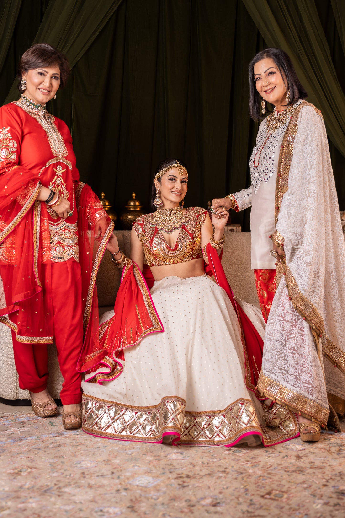 Bridal Ivory Lehenga Set