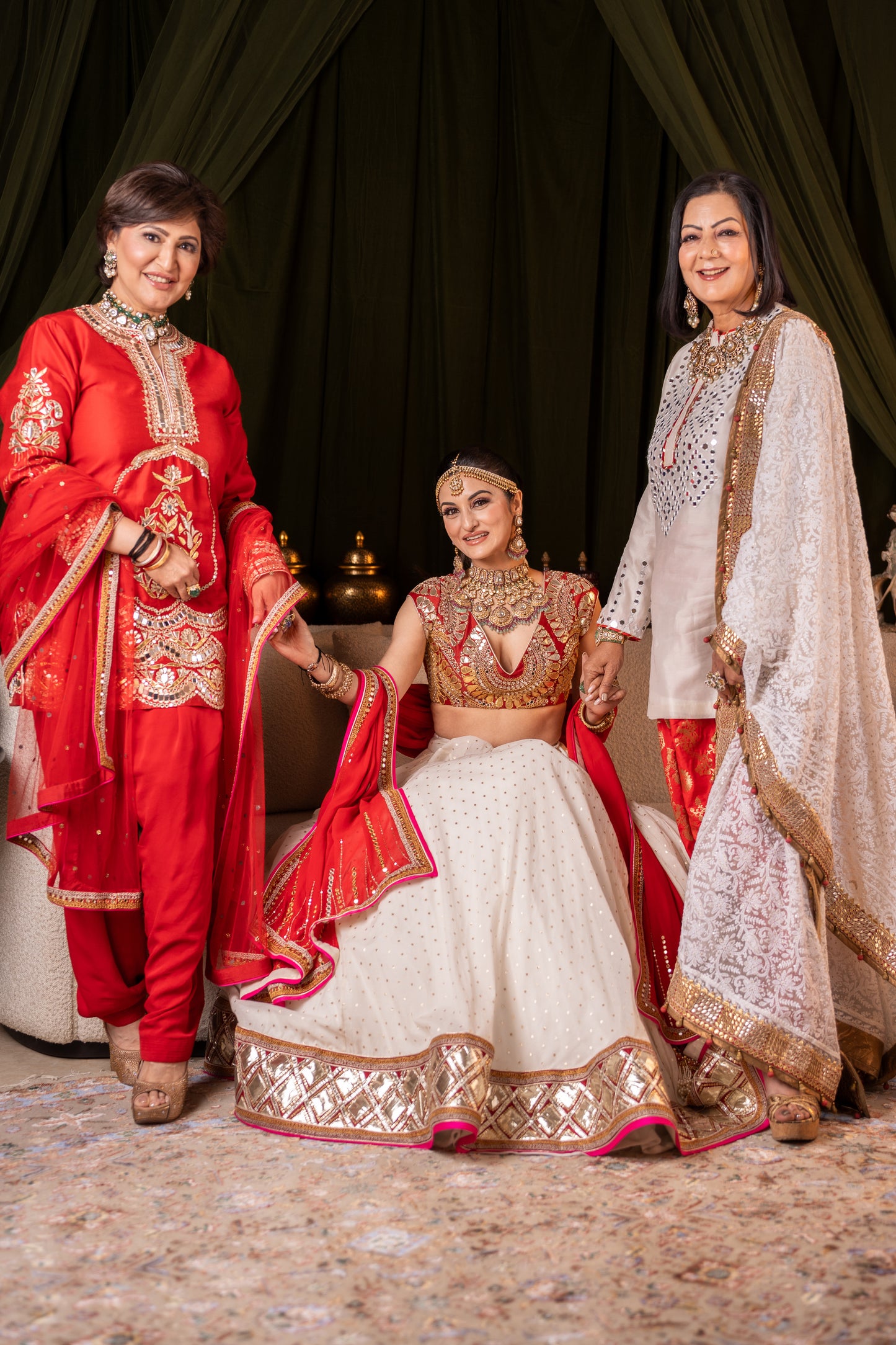 Bridal Ivory Lehenga Set