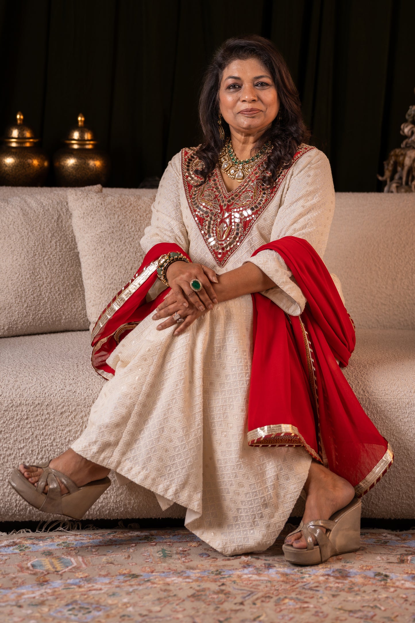 Ivory Festive Kurta Set