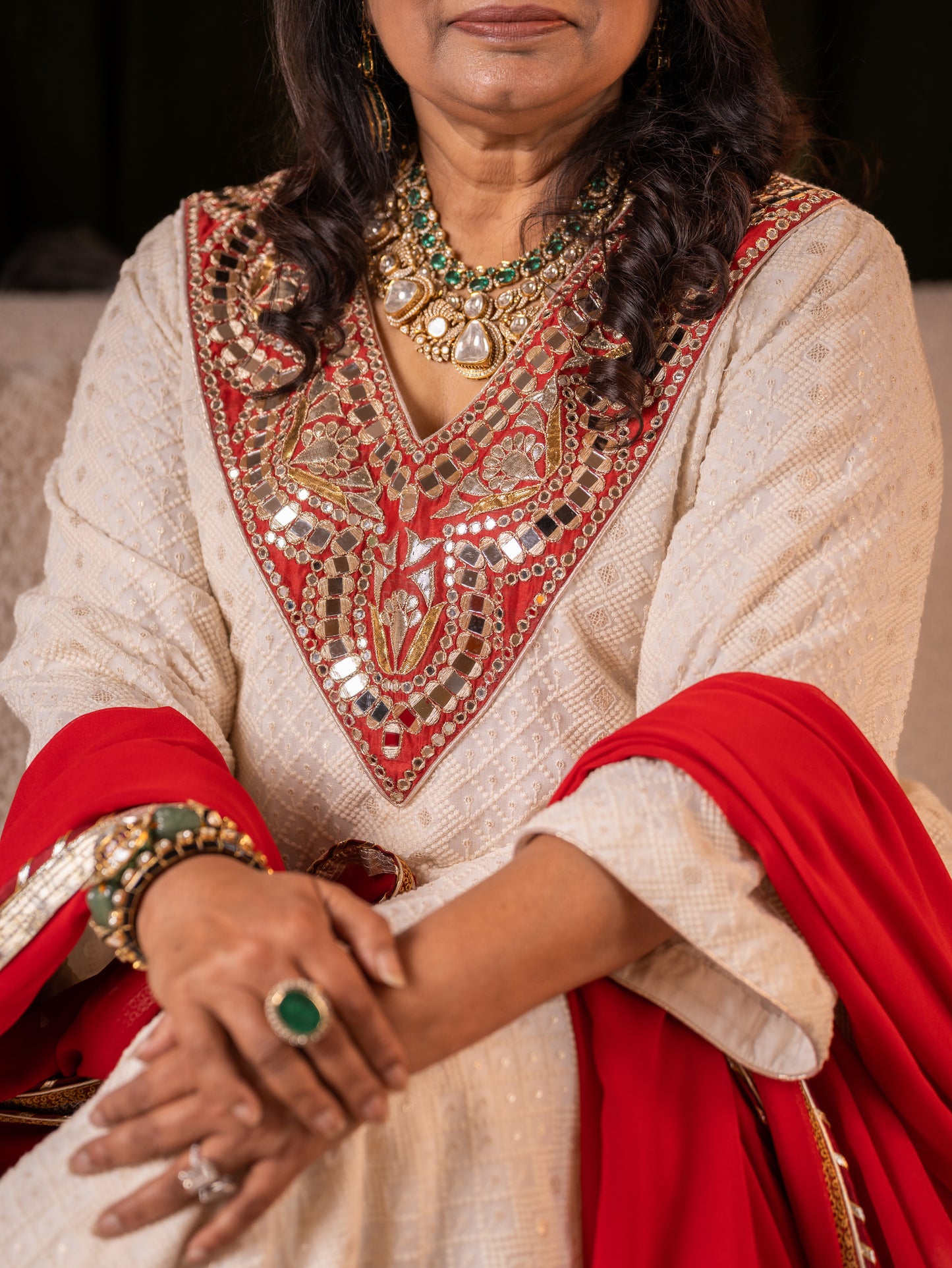 Ivory Festive Kurta Set