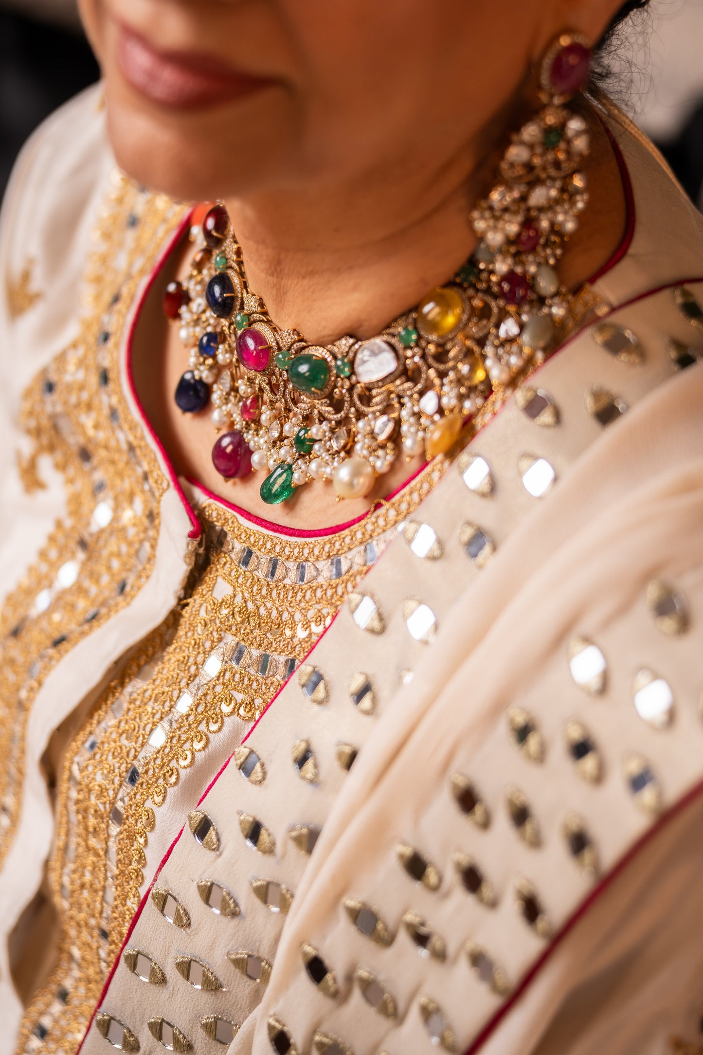 Ivory Noor Luxe Suit Set