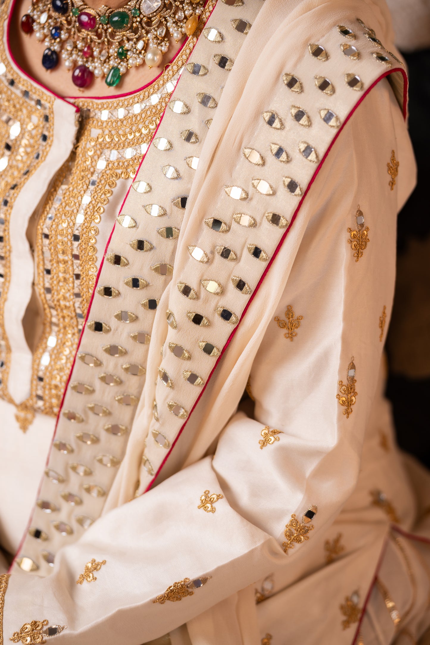 Ivory Noor Luxe Suit Set