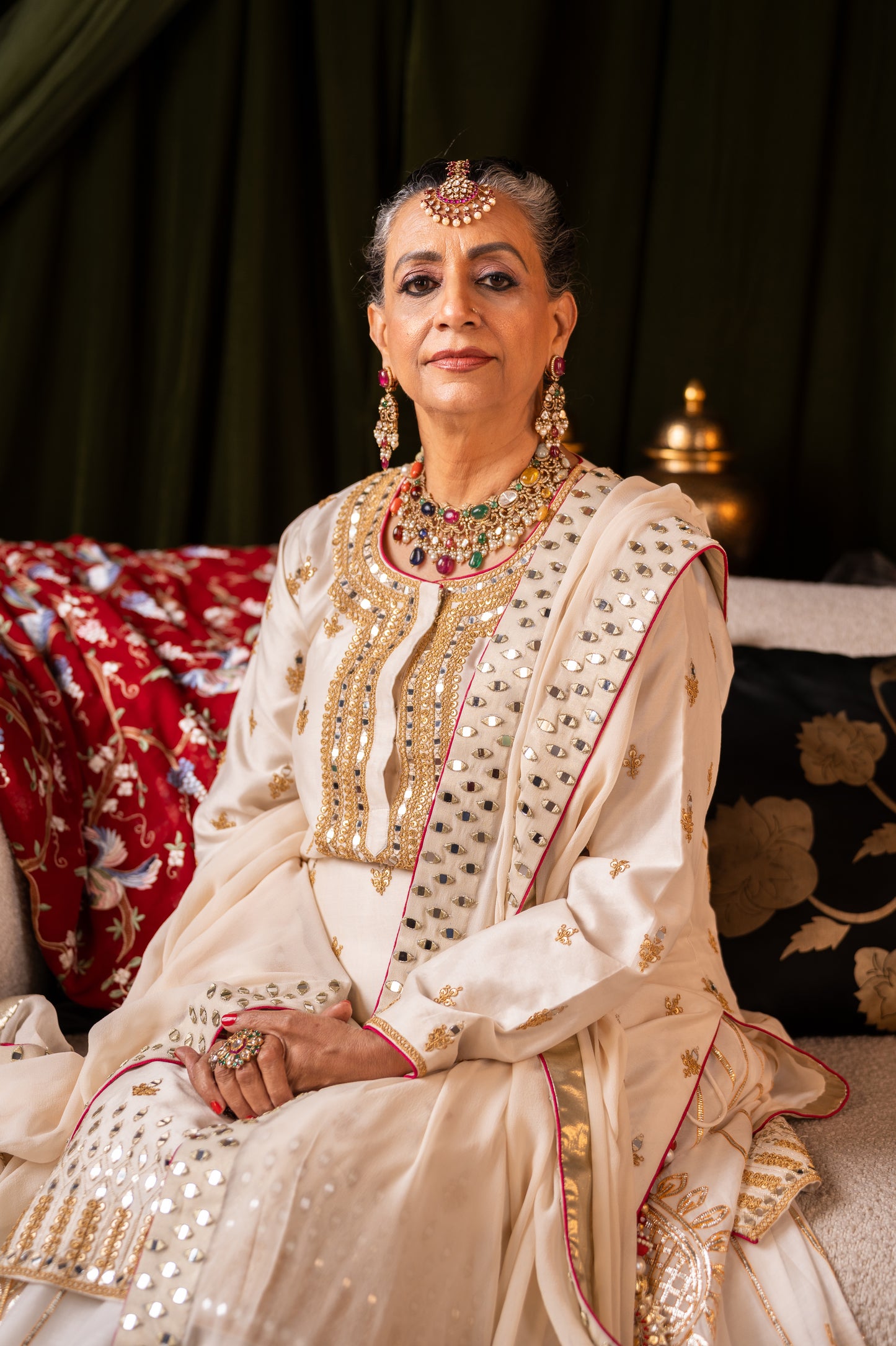 Ivory Noor Luxe Suit Set