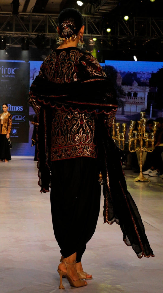 Black Patiala Suit.