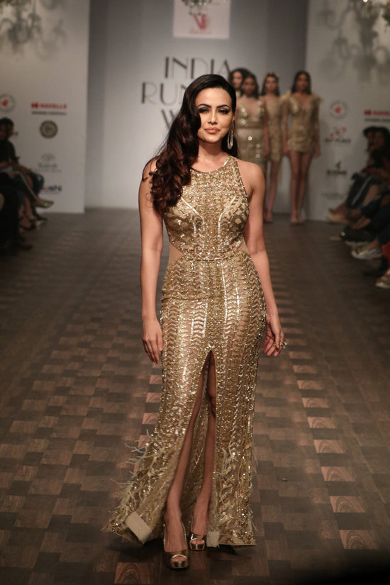 Gold Sequin Gown