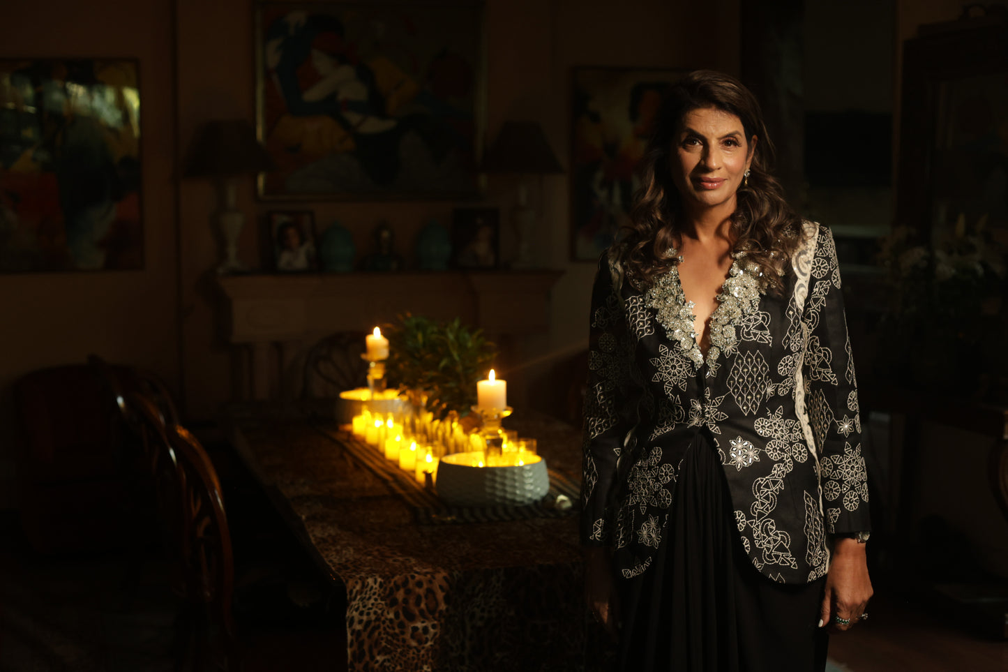 Black Embroidered  Jacket