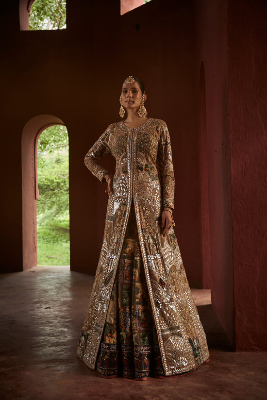 Almond Color Designers Lehenga 