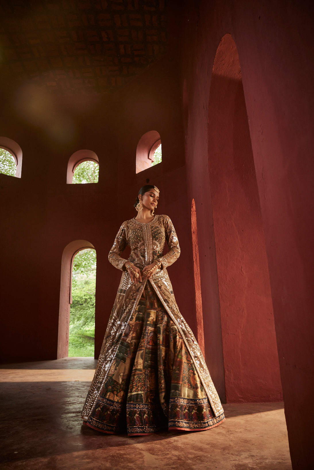 Almond Color Lehenga 