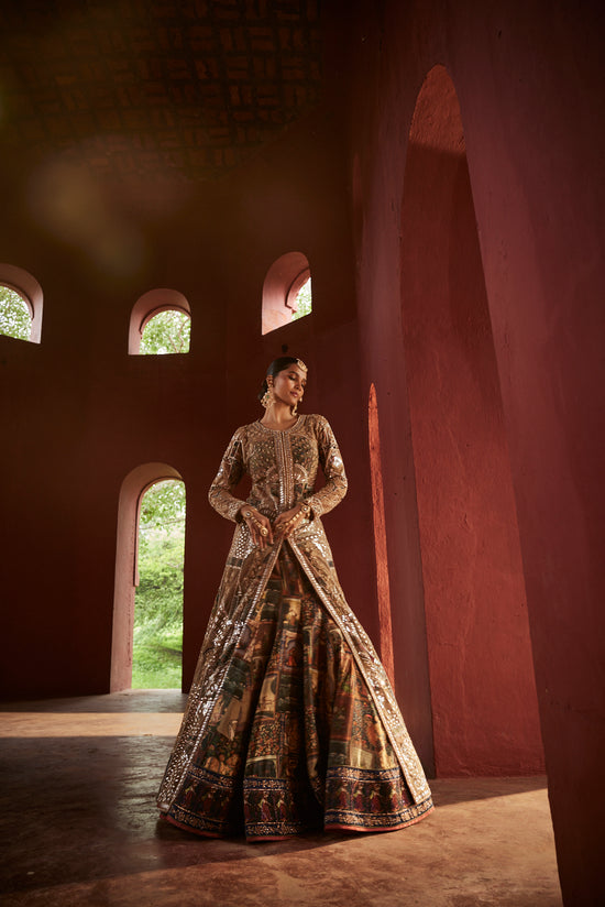 Almond Color Lehenga 