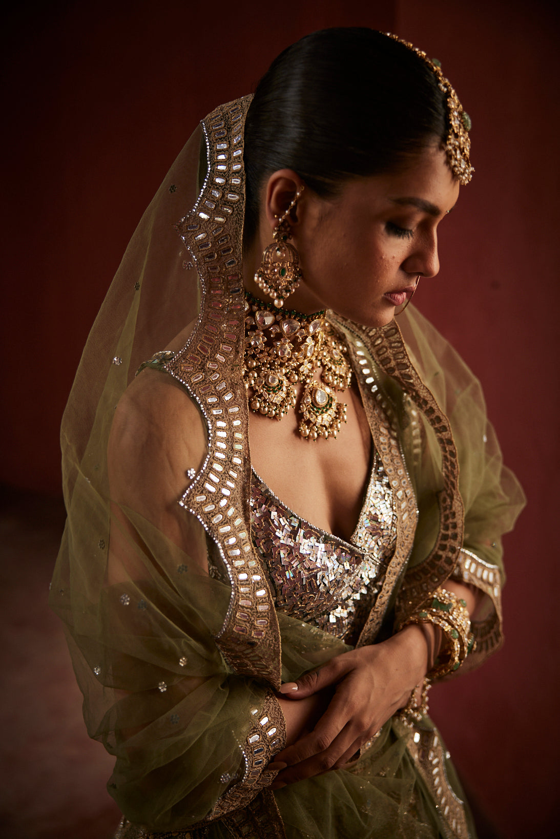 Sage Green Designers Lehenga 