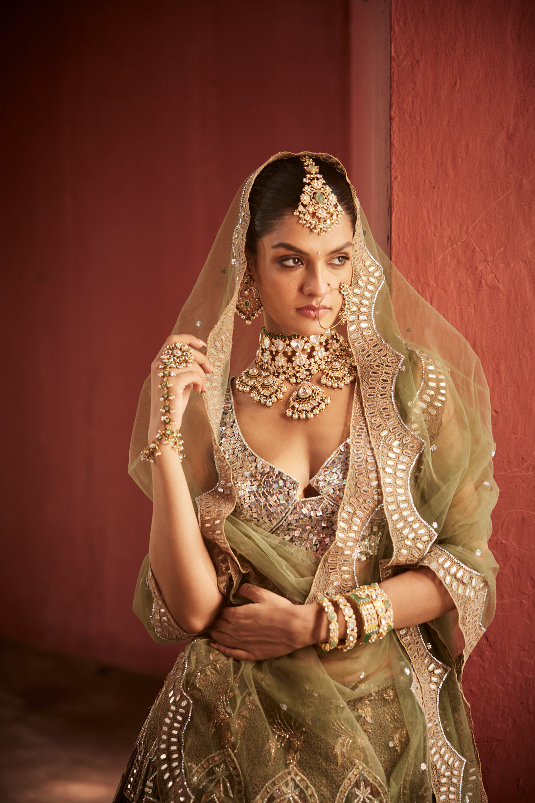 Sage Green Lehenga 