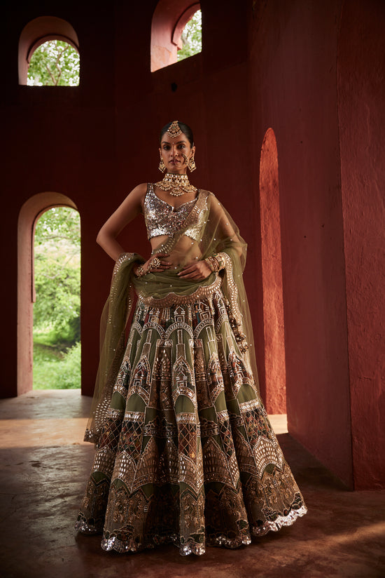 Sage Green Lehenga