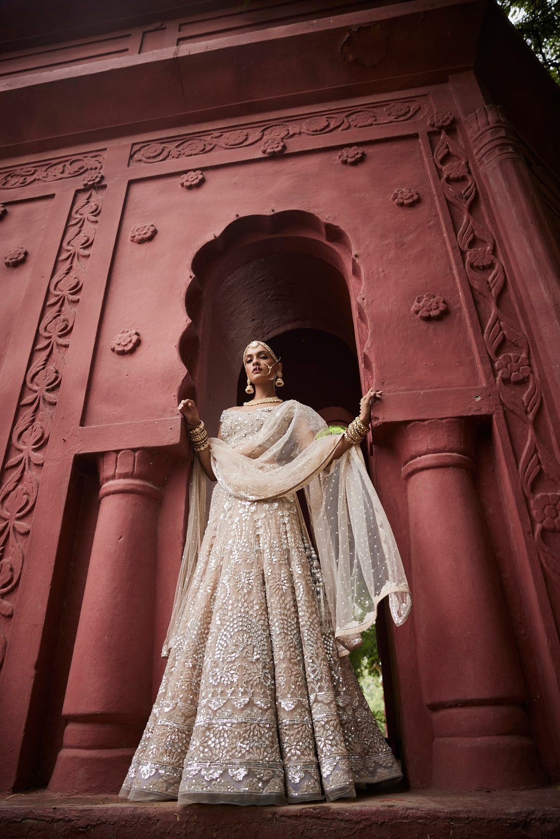 Ivory Lehenga Set