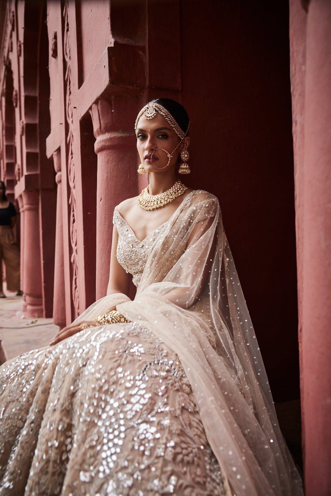 Ivory Lehenga Set