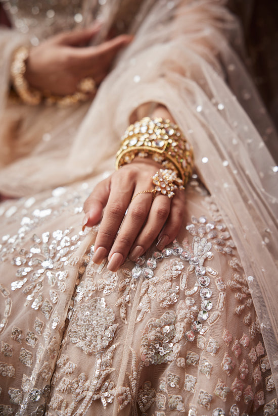 Ivory Lehenga Set