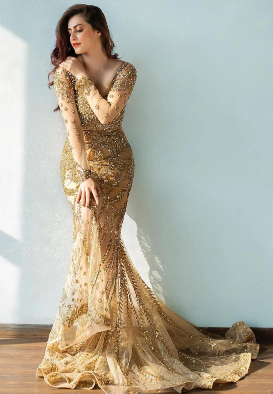 Golden & Nude Gown