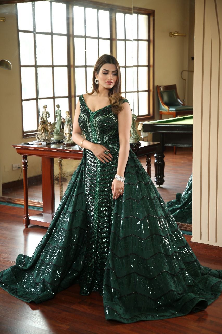 Emerald Green Ball Gown