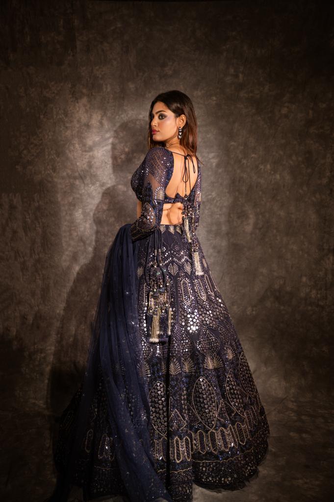 Midnight Blue Lehenga