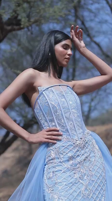 Load and play video in Gallery viewer, Sapphire Gown
