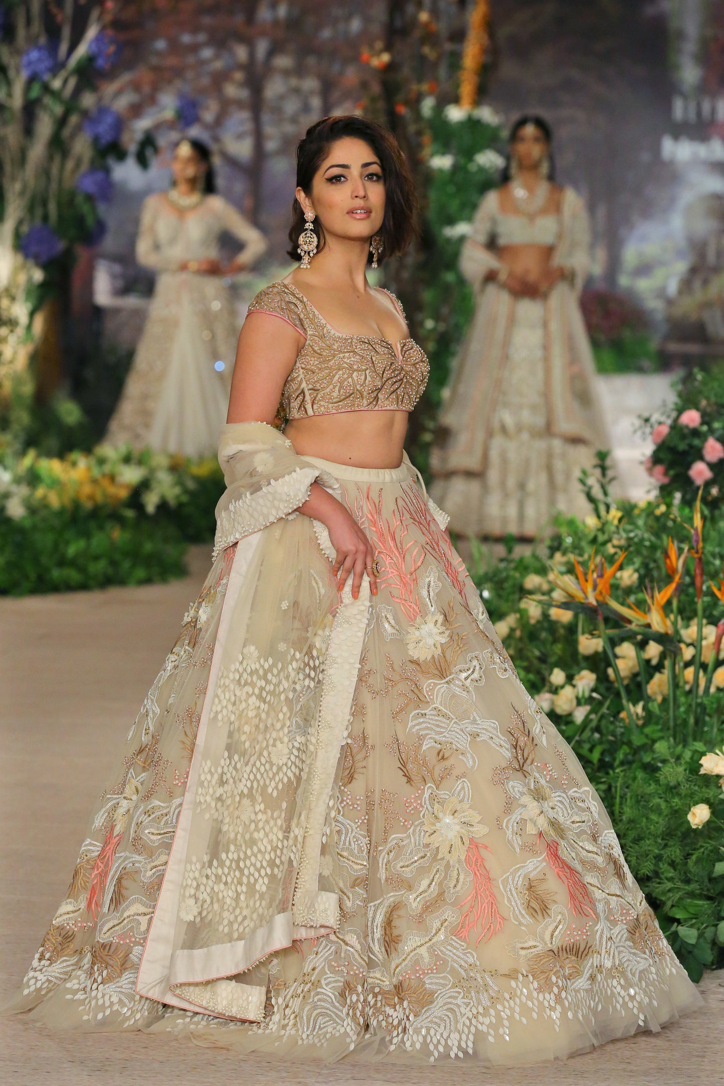 Light Beige Designer Bridal Lehenga