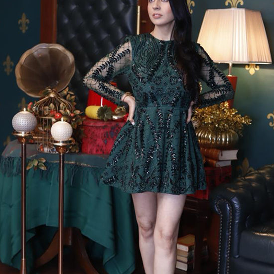 Green Scatter Dress