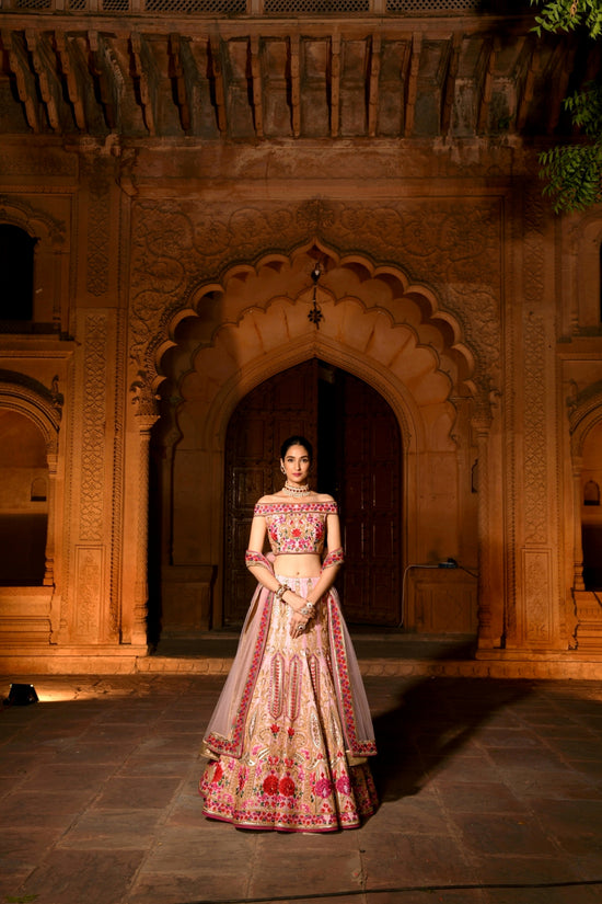 Pink Designer Bridal Lehenga