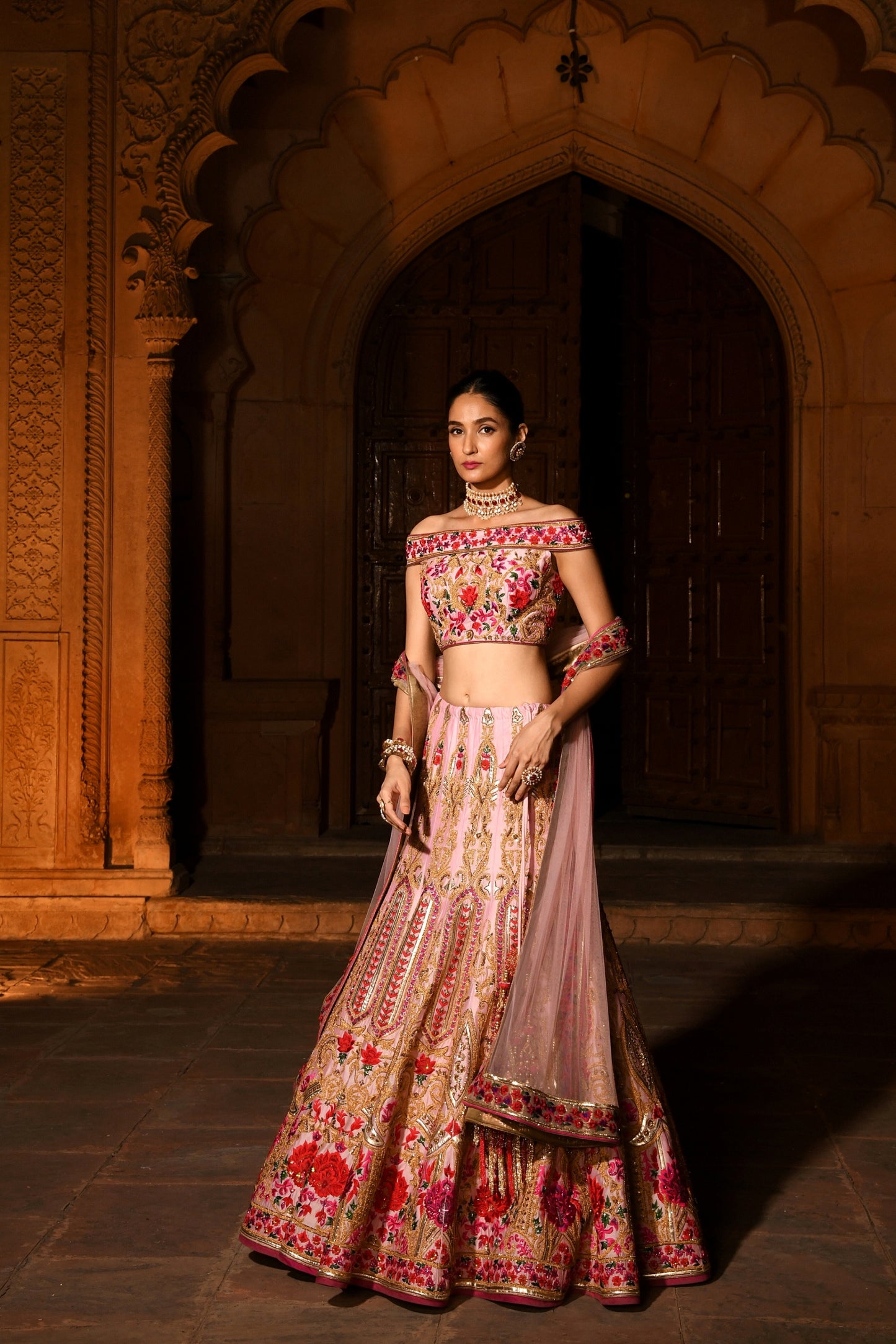 Pink Designer Bridal Lehenga