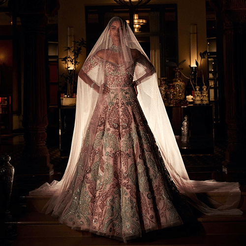 Pink and Green Gown – Mynah Designs