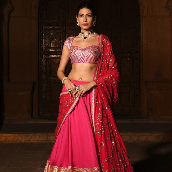 Khushnuma Gota Bridal  Lehenga