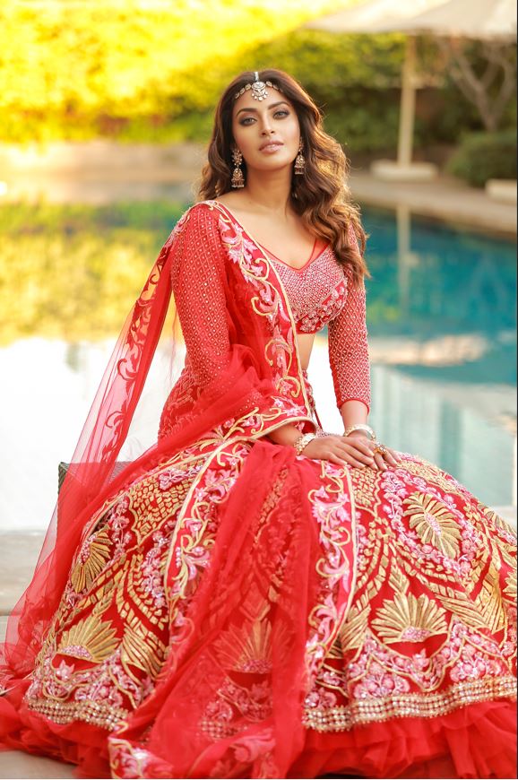 Red Bridal  Lehenga