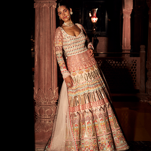 Baby Pink Anarkali Suit