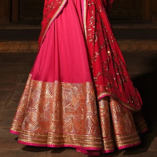 Khushnuma Gota Bridal  Lehenga