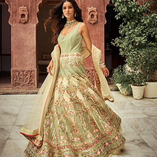 Light Green Anarkali Suit