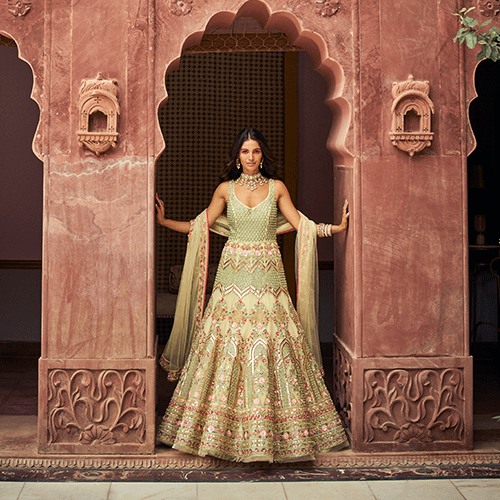 Light Green Anarkali Suit